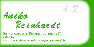 aniko reinhardt business card